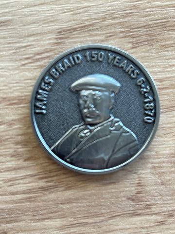 James Braid 150 Year Coin